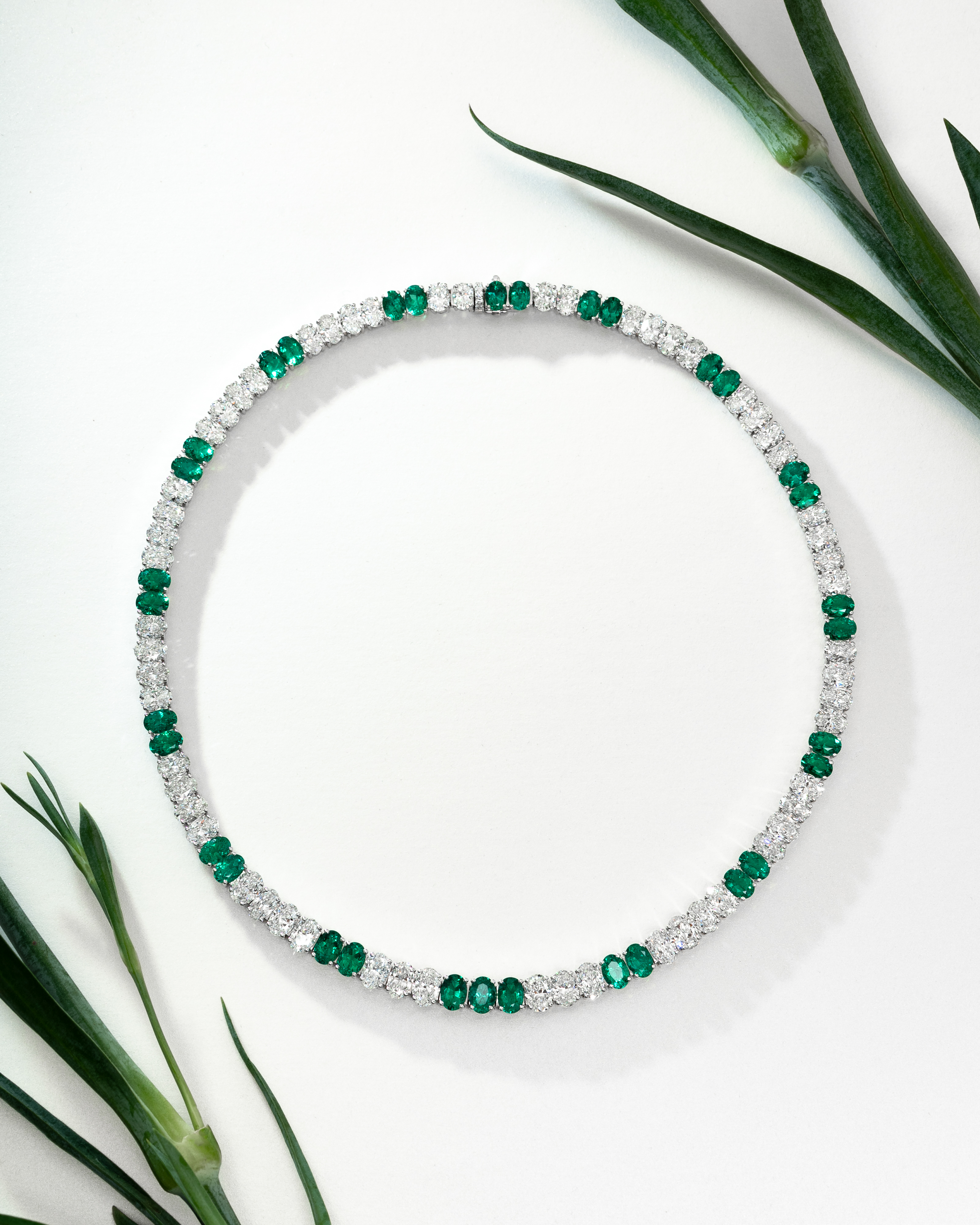 Emerald Diamond Necklace